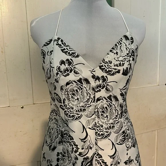 NWT alice+olivia Tayla Dress Sz 4 Silk Brocade Holiday Party semiformal wedding